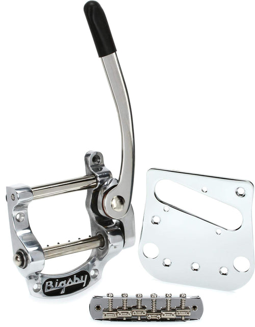 Bigsby B5 Vibrato Kit für Telecaster/Jazzmaster - Chrom. Chromfarbenes Vibrato zur präzisen Tonhöhenmodulation und Sustain-Verlängerung auf Telecaster/Jazzmaster.
