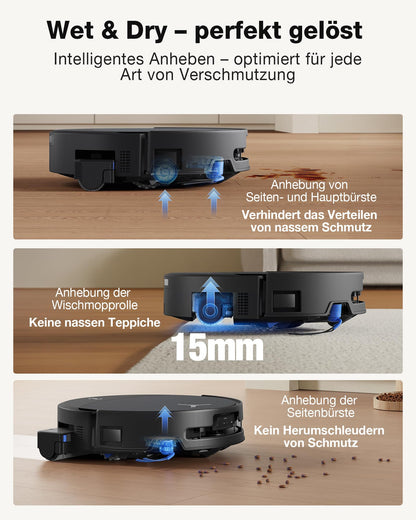 ECOVACS DEEBOT T90 PRO Omni Saugroboter mit Wischfunktion, Schwarz