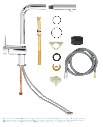 GROHE Minta Küchenarmatur ausziehbar - chrom 32168000