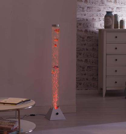 LeuchtenDirekt LED Wassersäule H120cm Kinderzimmer – RGB stahlfarben