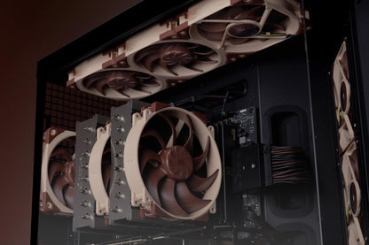 Noctua NF-A12x25 G2 PWM Sx2-PP Doppellüfter-Set - Braun
