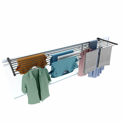 Foxydry Duo Wäscheständer für Balkongeländer, klappbar, 202 cm
