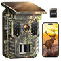 XTU Wildkamera 4K mit App-Übertragung, Nachtsicht und 32 GB SD-Karte mit wasserdichtem Gehäuse
