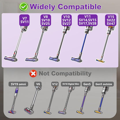 QWYTLROX Softwalze Bodendüse für Dyson V7 V8 V10 V11 V15