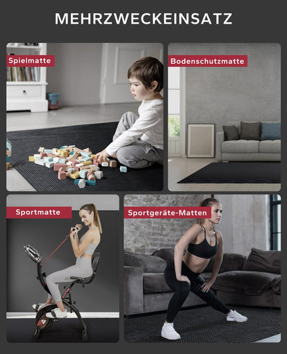 HAPBEAR Yogamatte XXL – Rutschfeste Fitnessmatte 8mm