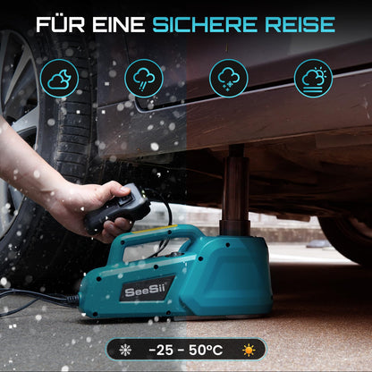 SEESII Elektrischer Hydraulik Wagenheber 5T – 12V Fernbedienung