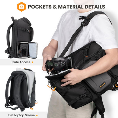 TARION Kamerarucksack PBL Fotorucksack - Wasserdichter DSLR