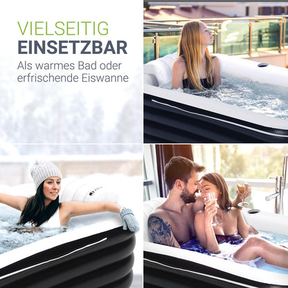 Juskys Aufblasbare Eistonne M – Outdoor Eisbad für Erwachsene