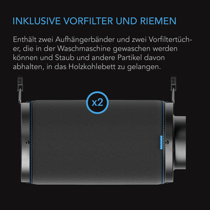 AC Infinity Aktivkohlefilter 150 mm für Grow-Zelte und Hydroponik