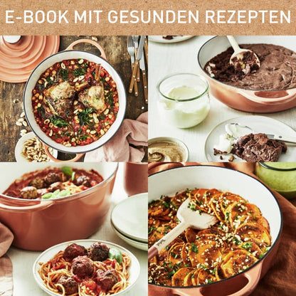 Tefal LOV Servierpfanne Gusseisen 28 cm Terracotta Induktion