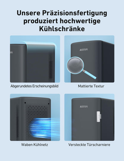 AstroAI 2-in-1 Mini Kühlschrank 6L Kühl/Heiz Schwarz