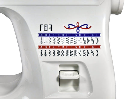 W6 WERTARBEIT N 1235/61 Freiarm Nutzstich Nähmaschine - Weiss