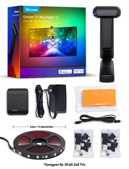 Govee Envisual T2 TV Hintergrundbeleuchtung – Dual-Kamera 55-65 Zoll