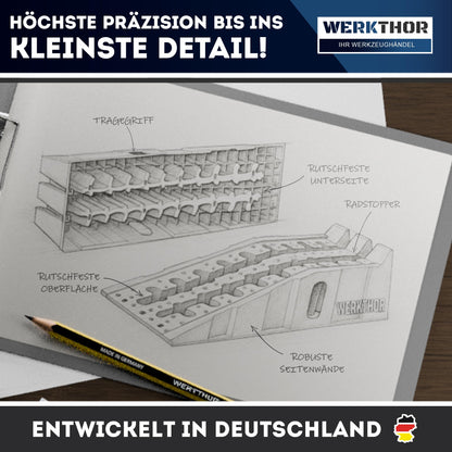 WERKTHOR Auffahrrampe PKW – 2er Set, max. 5t Tragkraft