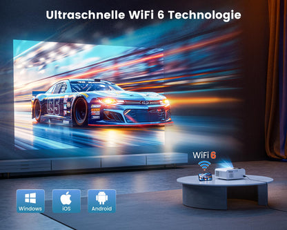 SmartView Android TV Beamer 1080P Full HD 4K Heimkino