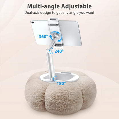 CreaDream Tablet-Kissenhalterung mit Snackschale, khaki