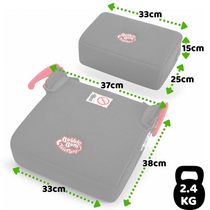 BubbleBum TelePort Kindersitzerhöhung, faltbar, i-Size, schwarz