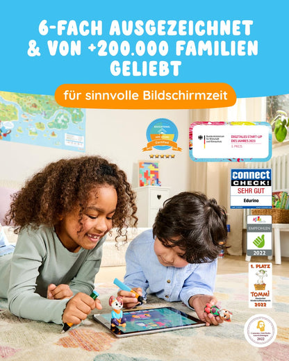 Edurino Lern-Bundle 5 Spiele 4-8 Jahre mit Stift