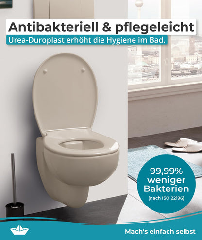 Calmwaters® Premium WC Sitz Duroplast oval - Pergamon
