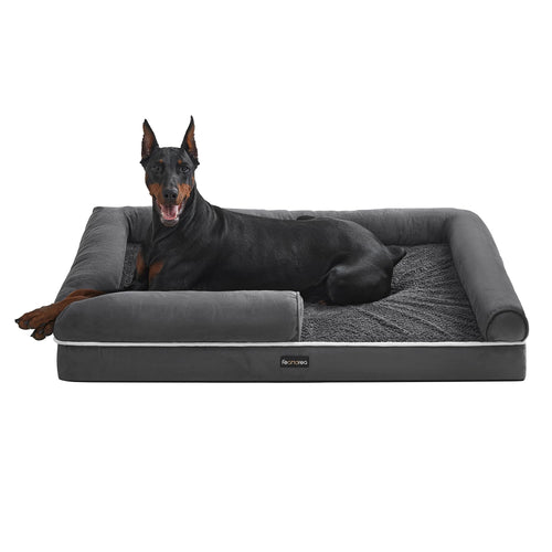 Feandrea Orthopädisches Hundebett 120x85cm PGW078G01V1 - Dunkelgrau