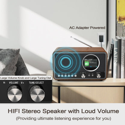 MONODEAL DAB+ UKW Küchenradio - Digitalradio mit TFT Display