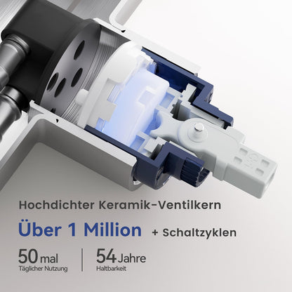 CECIPA SOFETIY Küchenarmatur mit Ausziehbrause - Edelstahl