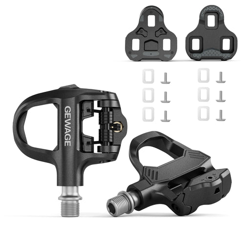GEWAGE Klickpedale für Rennrad, Look KEO kompatibel, inkl. Cleats mit Verbundkörper