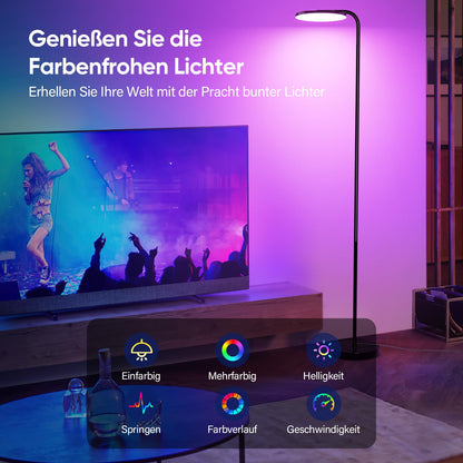 SIBRILLE LED Stehlampe RGB Dimmbar mit Fernbedienung