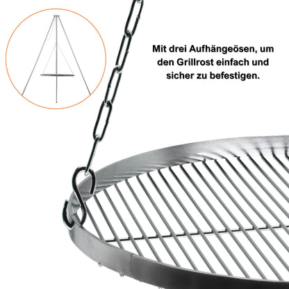 Brandsseller Grillrost Edelstahl AISI 201 Ø 60 cm rund