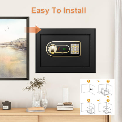 Mejasg Möbeltresor 25L feuerfest wasserdicht inkl. Geldtasche