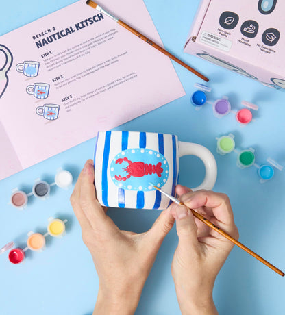 Pott'd Paintables Tassen-Malset – Keramik-Tassen zum Bemalen