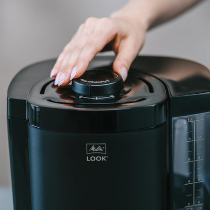 Melitta Look Filterkaffeemaschine mit Glaskanne - Schwarz