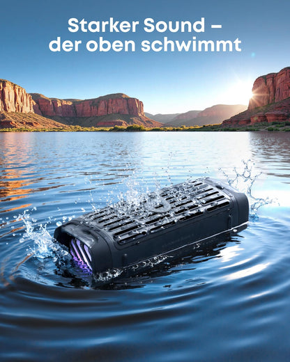 soundcore Boom 3i Outdoor Bluetooth Lautsprecher IP68, Nachtschwarz