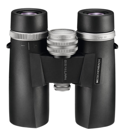 Eschenbach Optik Trophy D 8x32 Fernglas - Weitwinkel Optik. Schwarzes Fernglas zur Beobachtung mit weitem Sichtfeld.
