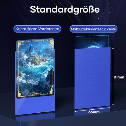 Mlikero Kartenhüllen 1000 Stück, 10 Farben, 66 x 91 mm für MTG