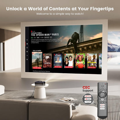 ONOAYO Smart Mini Beamer 4K - WiFi6 Full HD 1080p