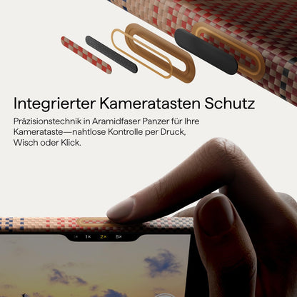 pitaka iPhone 17 Pro Hülle aus Aramidfaser, MagSafe, Sonnenuntergang