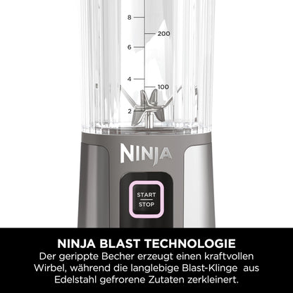 Ninja Blast Mini-Mixer kabellos, 530 ml, 2er-Pack Roségold & Silber