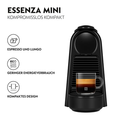 Nespresso De'Longhi Essenza Mini EN85.B Kapselmaschine, schwarz