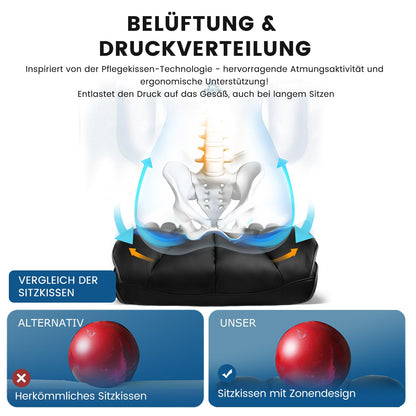 GTPLAYER Gaming Stuhl – Stoff Schwarz mit Fussstuetze