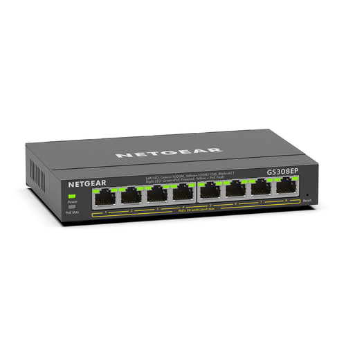 Netgear GS308EP PoE+ Switch 8 Port Gigabit Plus