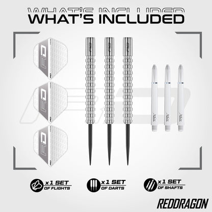 RED DRAGON Javelin Steeldarts 26 g – 85% Tungsten Dartpfeile Set