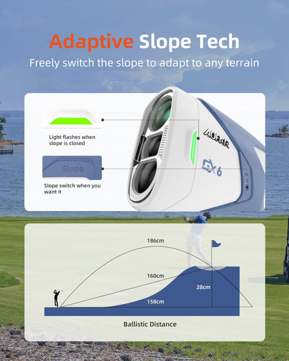 AOFAR GX6 Golf Laser Entfernungsmesser mit Slope und Flag-Lock