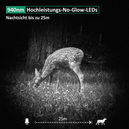 GardePro E6 Wildkamera – 48MP, WLAN, No Glow Nachtsicht
