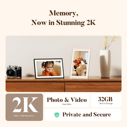 Lexar pexar 11 Zoll 2K Digitaler Bilderrahmen Wi-Fi Touchscreen