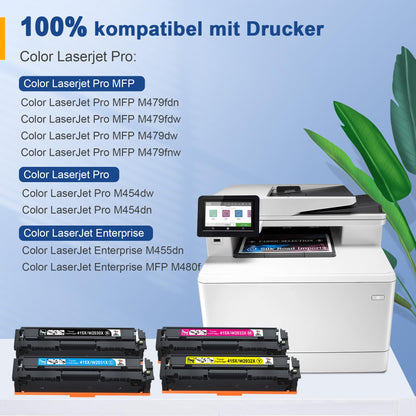 Palmtree Kompatibel für HP 415X Toner Set - 4er-Pack XL
