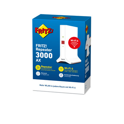 FRITZ! Repeater 3000 AX WLAN Verstärker – Triband Wi-Fi 6