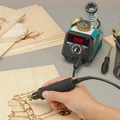 YIHUA 939D-V Brandmalerei Brennpeter Digitalanzeige 20 Spitzen