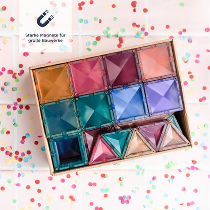 CONNETIX Pastell Kreativpaket Magnetische Fliesen - 120 Stück