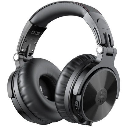 OneOdio Pro C Bluetooth-Kopfhörer Over-Ear mit Mikrofon, schwarz, faltbar mit weichen Ohrmuscheln